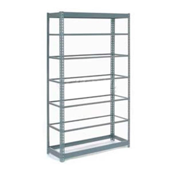 Heavy Duty Shelving 48W x 24D x 84H With 7 Shelves, No Deck, Gray
